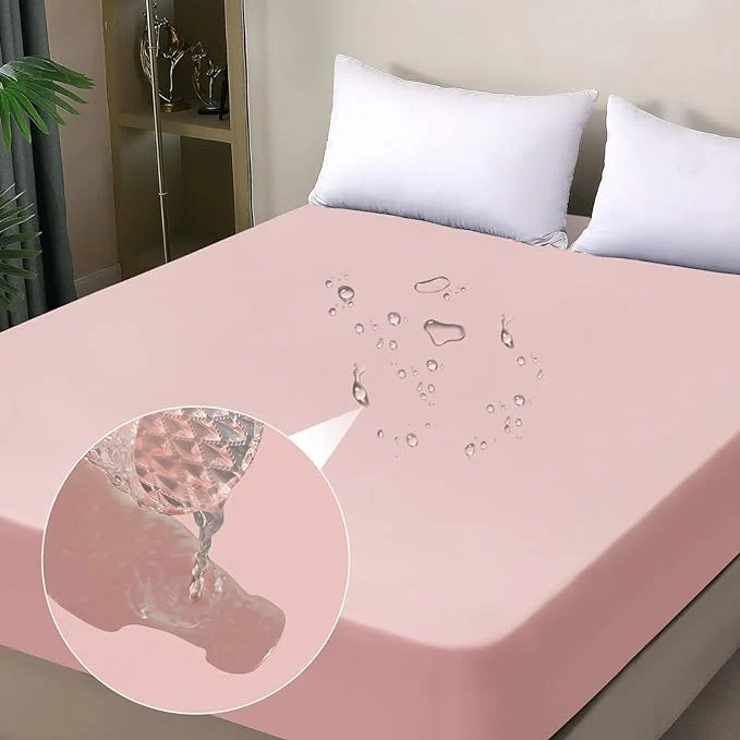 Secure Waterproof Mattress Protector Full Fitted Sheet Style Breathable Mattress Cover Reusable