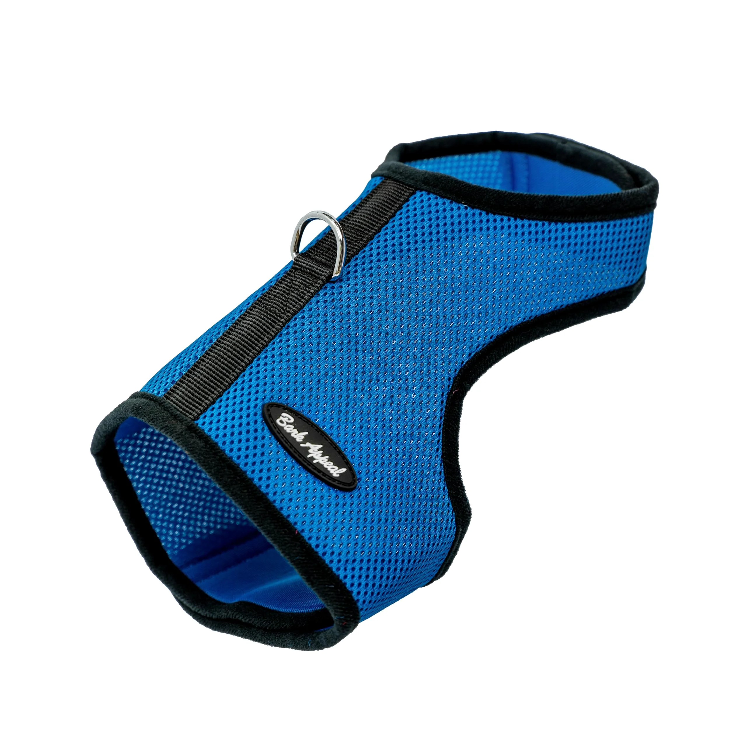 Organic Bark Appeal Blue Wrap N Go Harness - Soft Mesh Vest for Small-Medium Pets Medium Durable