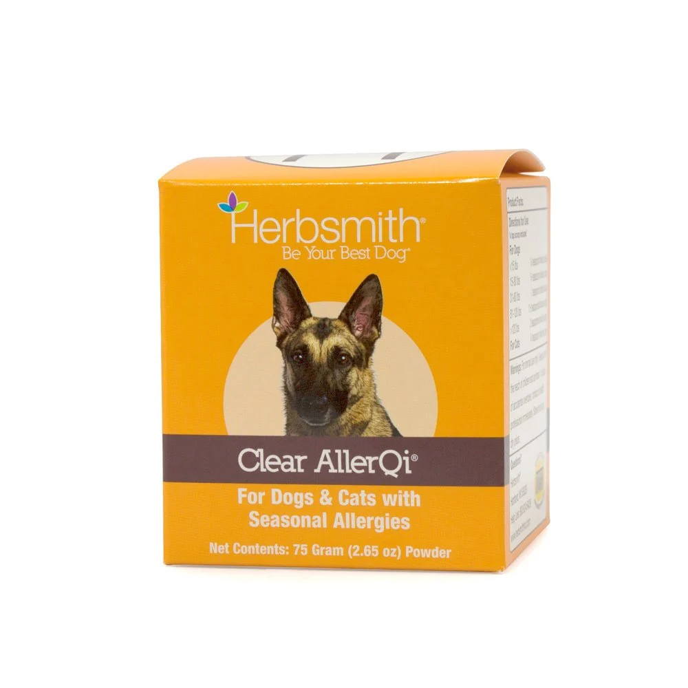 Certified Herbsmith Clear AllerQi – Allergy Aid for Cats Dogs 75g Powder Artisan