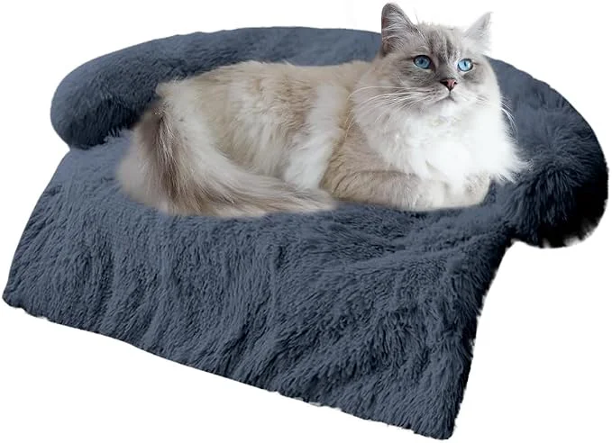 Traditional Calming Dogs Cats Bed Mats Dog Pad Washable Removable Couch Cover Plush Long Crafted