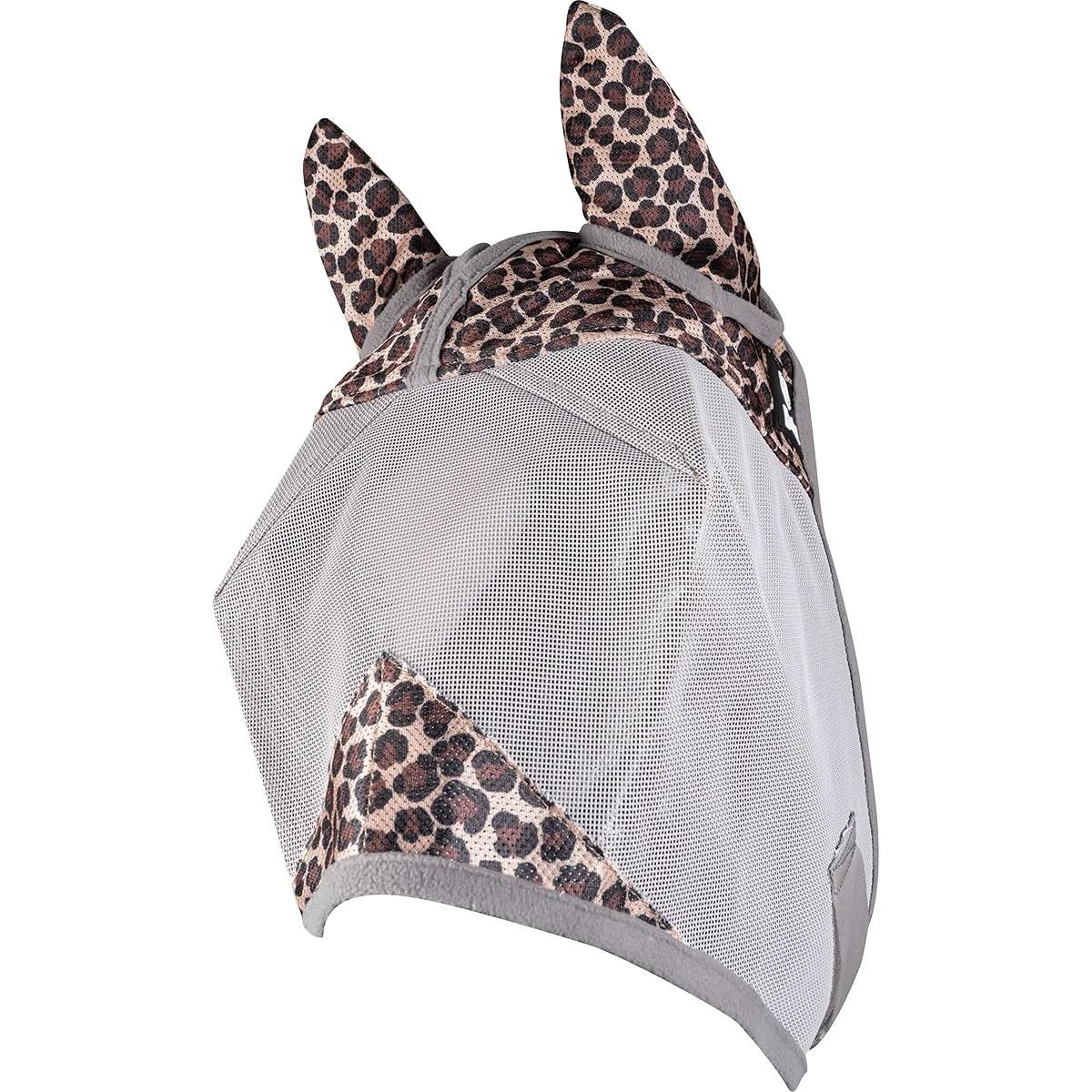 Authentic Cashel Crusader Fly Mask with Ears Leopard – Comfortable Horse Fly Protection Efficient