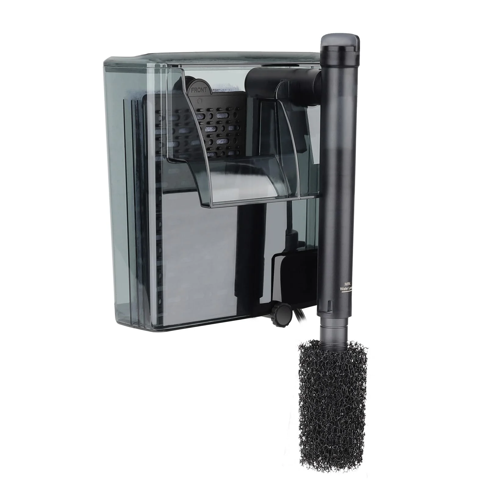 Advanced hygger Aquarium HOB Filter 105 GPH — Extendable Intake External Hang-On Back Premium