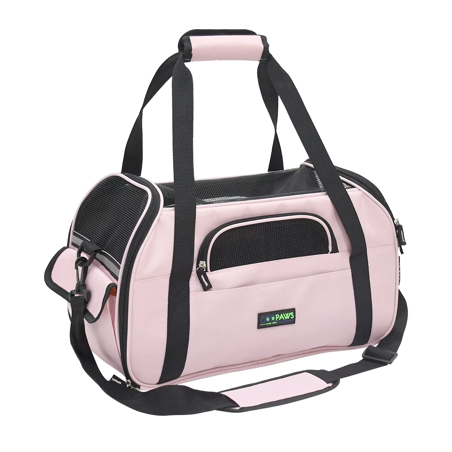 Practical JESPET Soft-Sided Kennel Carrier for Small Pets – Airline Collapsible Travel Bag Trendy