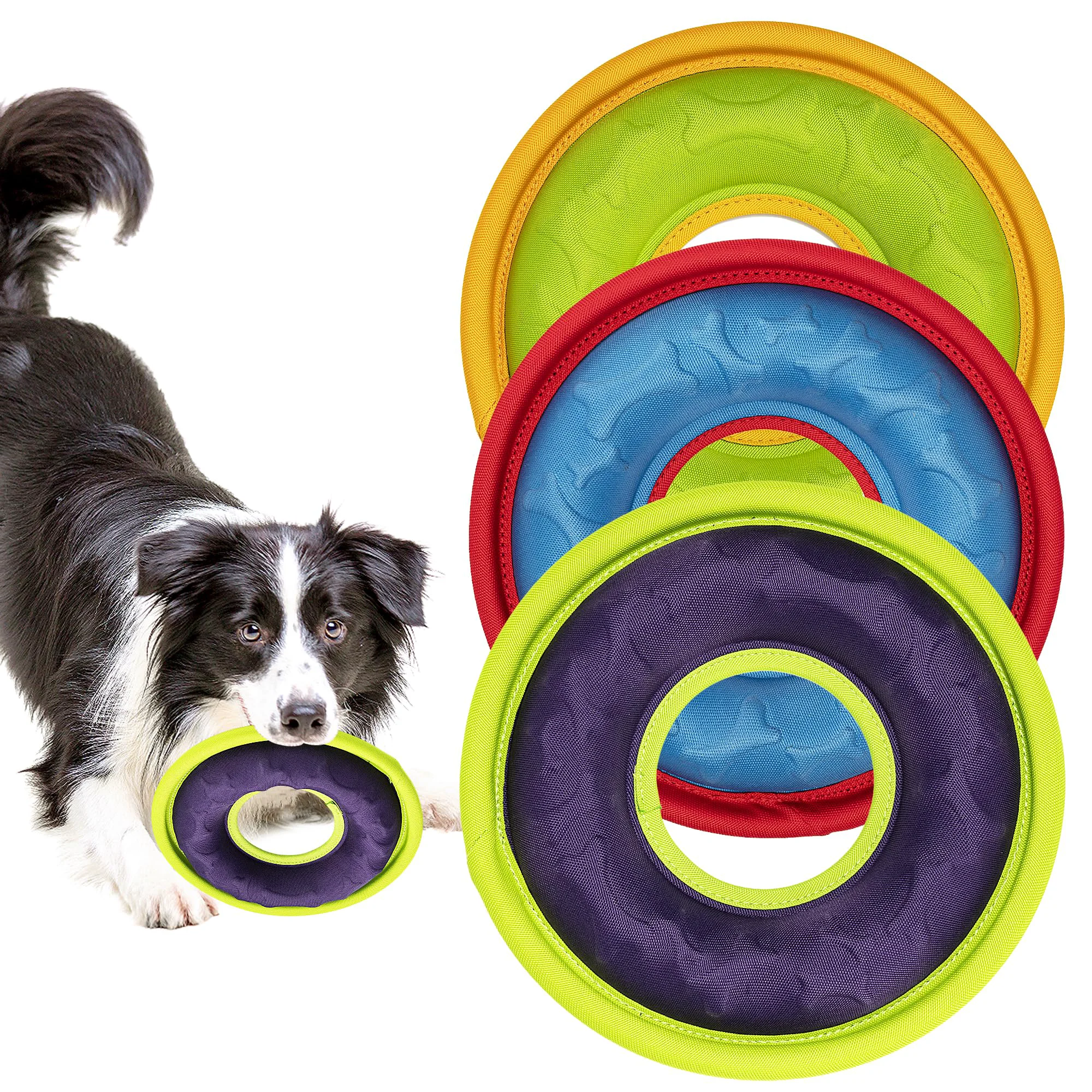 Exceptional HONGEZEY 3 Pcs Flying Discs for Dogs – Lightweight Bite-Resistant Floatable Interactive Toys Verified