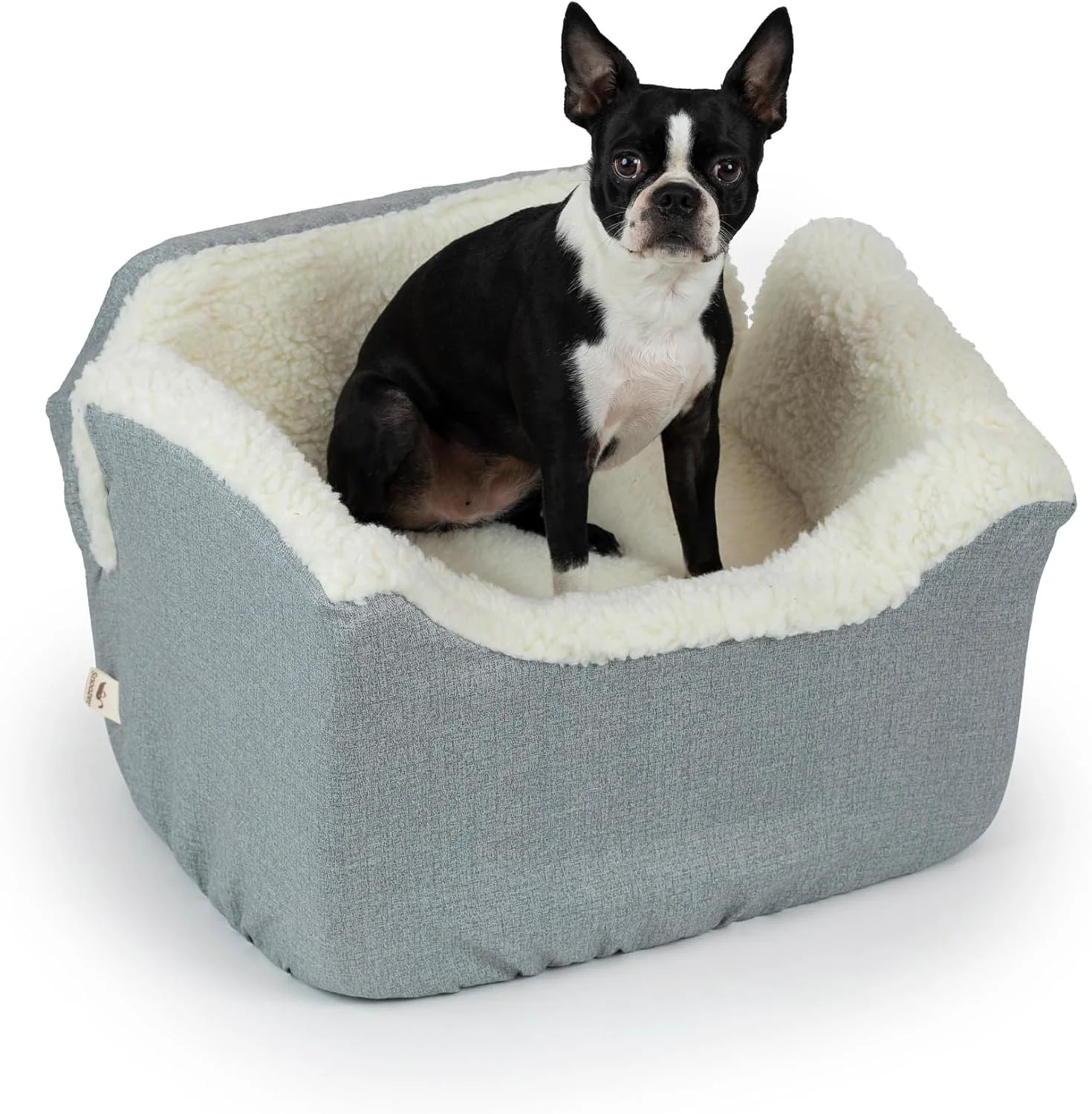 Carefully Designed Snoozer Lookout I Dog Car Seat - Small Dog and Puppy Car Seat Booster Bed for Small Medium Size Pets up to 25 Lbs Sherpa Lining d Washable Safe for Travel - Medium Stone Diamond Authentic
