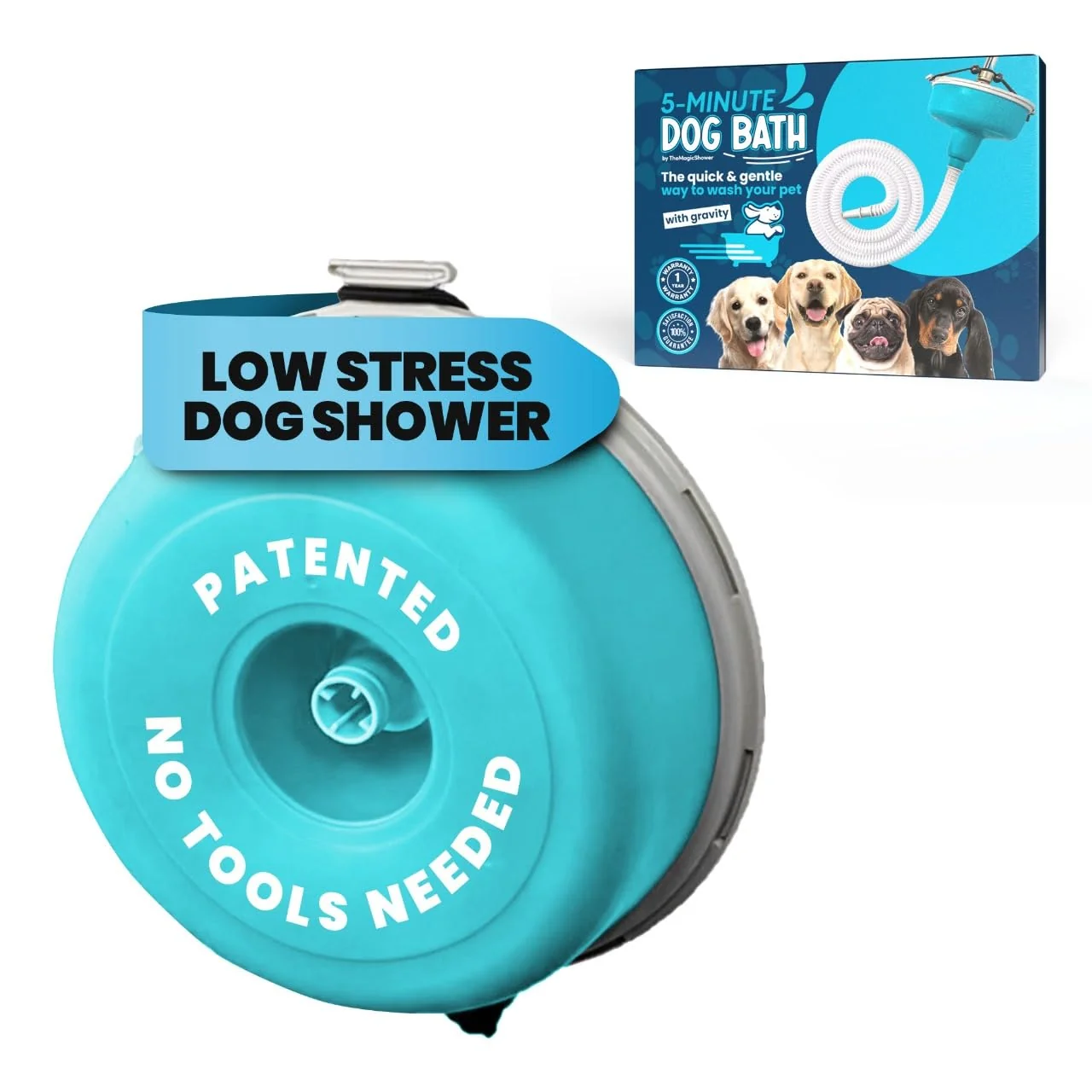Carefully Designed TheShower 5-MinutePetBath Dog Bath Hose Attachment – Portable Indoor Grooming Rinse High-Performance