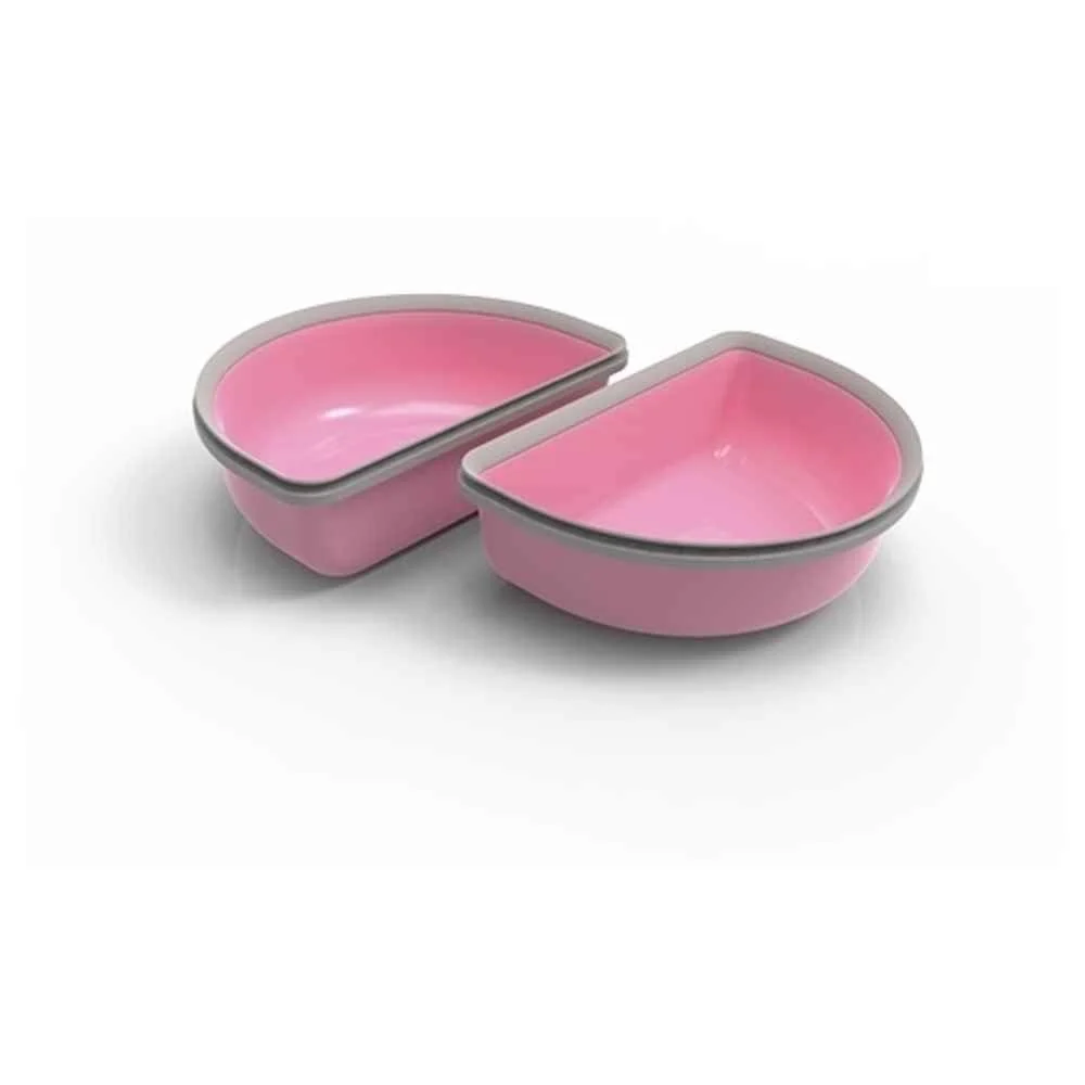 Responsible SureFeed Half Bowl Pink – Dual-Meal Monitoring with Microchip Pet Feeder Connect Professional
