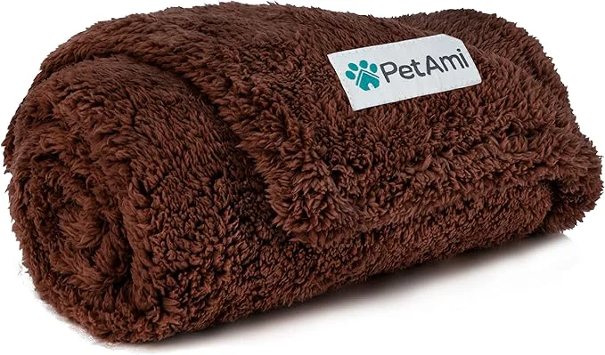 Original PetAmi Fluffy Waterproof Dog Blanket Organic