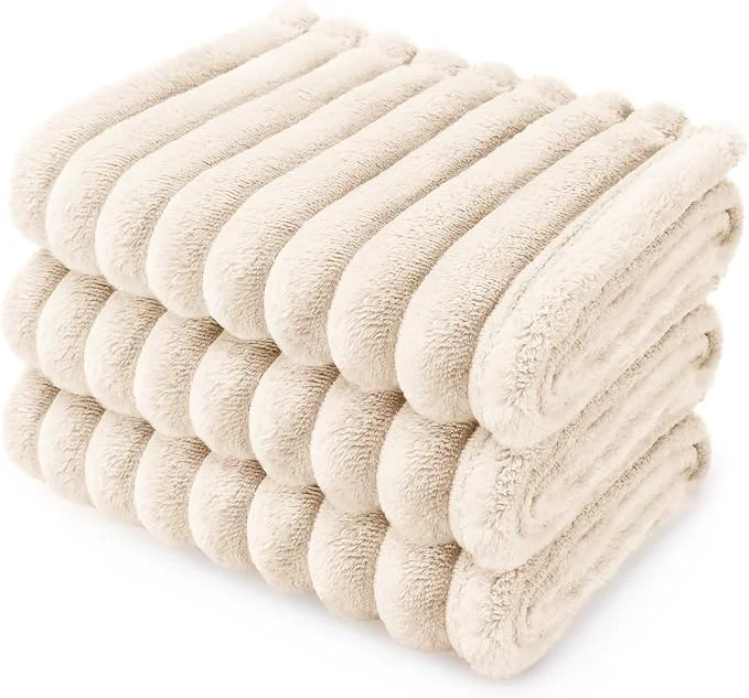 Durable LINENLUX 1 Pack 3 Soft Fleece Dog Blanket Top-Quality