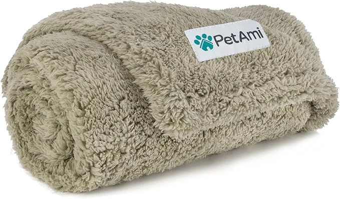 Original PetAmi Fluffy Waterproof Dog Blanket Refined