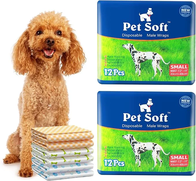 Certified Pet Soft Disposable Male Dog Wraps User-Friendly