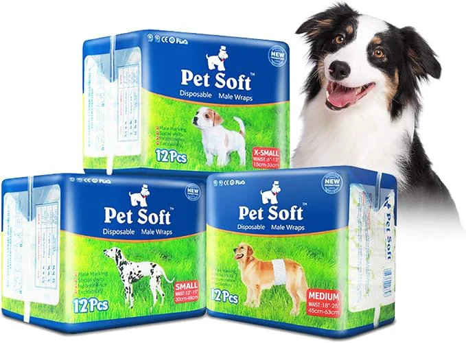 Official Pet Soft Disposable Male Dog Wraps Outstanding
