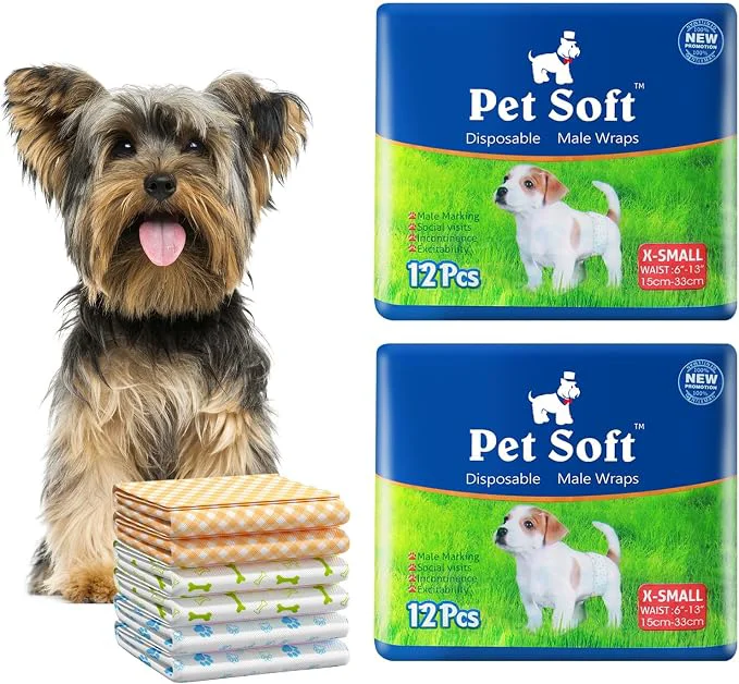 First-Class Pet Soft Disposable Male Dog Wraps Environmentally Friendly