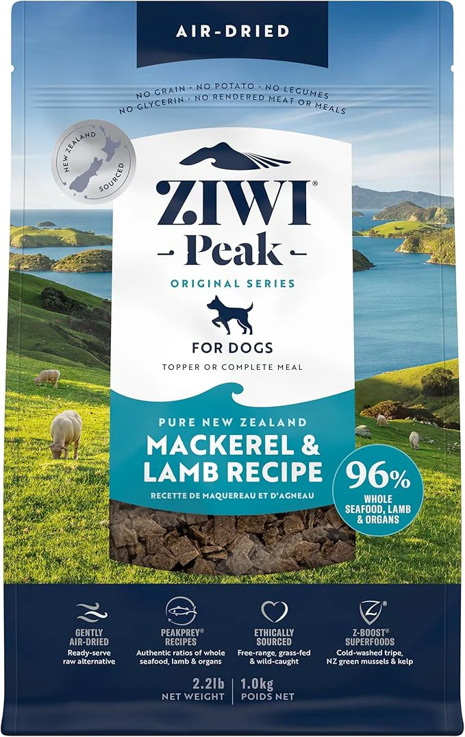 Versatile ZIWI Peak Air-Dried Dog Food – Mackerel Lamb - All Natural High Protein Grain Limited Ingredient w Superfoods 35.2oz About This Stylish