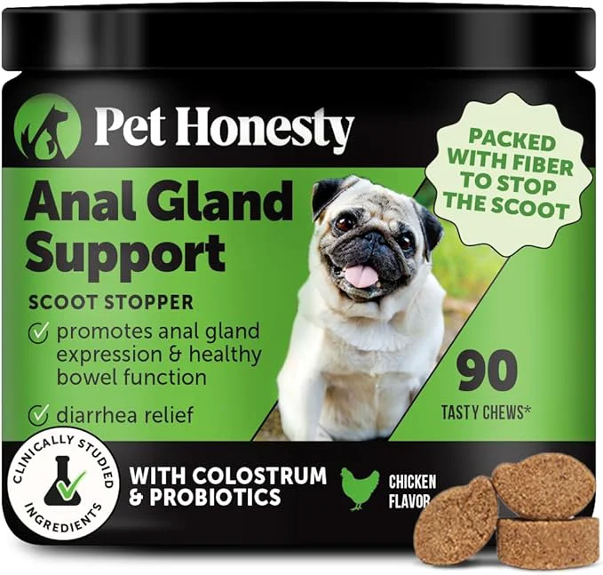 Prestigious Dog Scoot Stopper - Complete Anal Gland Support with Fiber Prebiotics Probiotics - No Scoot for Dogs 90 ct About This Official