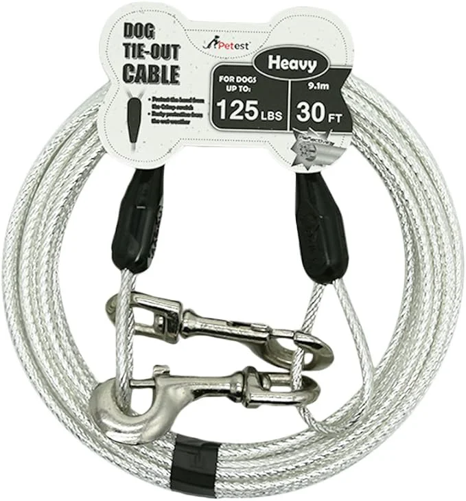 World-Class Petest 30ft Reflective Tie-Out Cable for Heavy Dogs Up to 125 PoundsAbout ThisOverview Fashionable