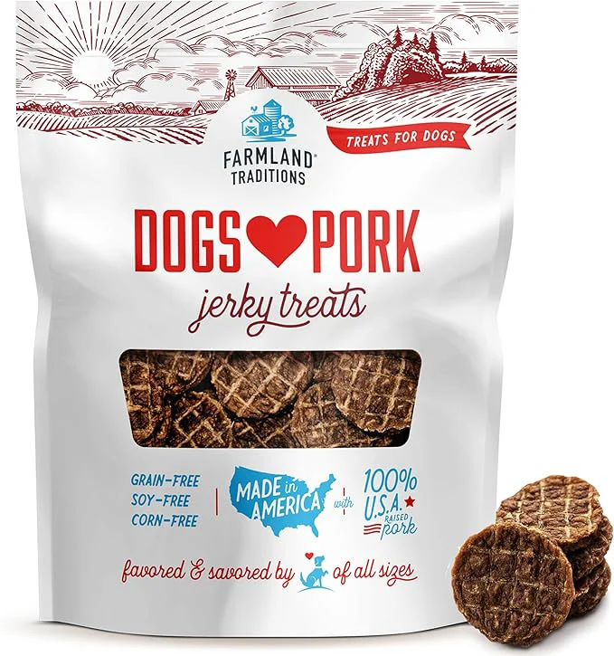 Advanced Farmland Traditions New Filler Dogs Love Pork Premium Jerky Treats for Dogs 5 oz. About This Dependable