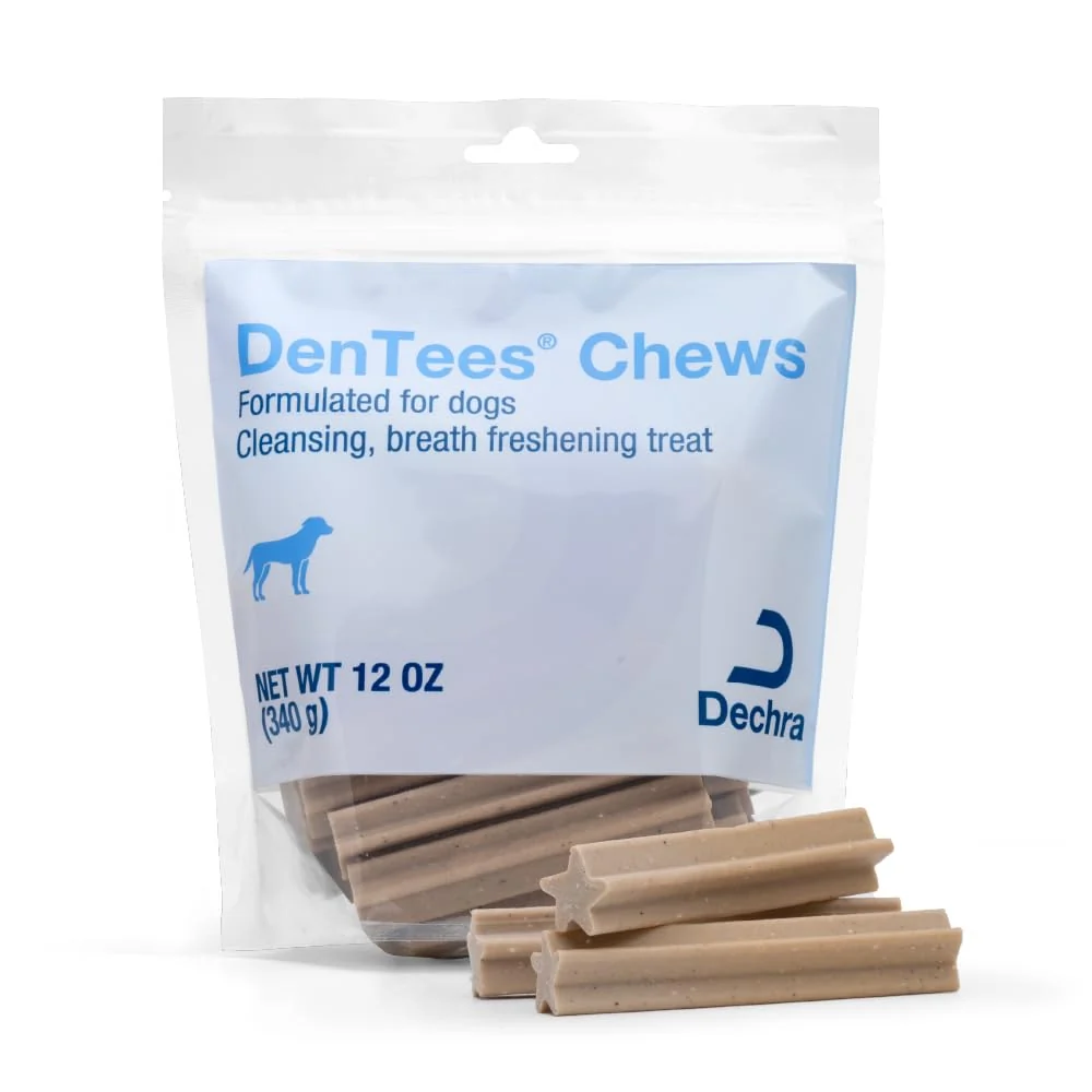 Fashionable Dechra DenTees Chews Bag 12 oz – Dental Chews for Dogs No Beef No Preservatives Contemporary