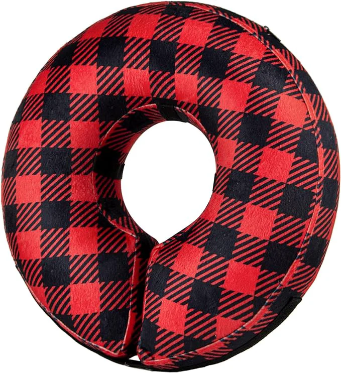 User-Friendly BENCMATE Inflatable Dog Cone Collar Soft Dog Cone for Small Medium Large Dogs and Cats Neck Recovery ECollar Donut Collar After Surgery XLarge Plaid About ThisOverview Professional