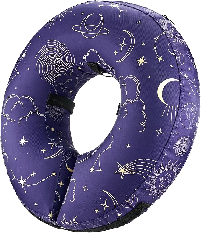 Detailed BENCMATE Inflatable Dog Cone Collar Soft Dog Cone for Small Medium Large Dogs and Cats Neck Recovery ECollar Donut Collar After Surgery Small Constellation About ThisOverview Classic