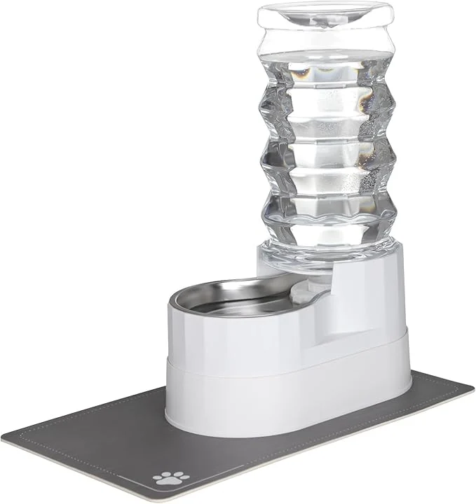 Sophisticated RIZZARI Large Water Dispenser for Dogs 8L Gravity White Automatic Sta Proven