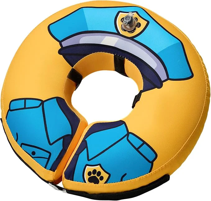 Easy-to-Use BENCMATE Inflatable Dog Cone Collar Soft Dog Cone for Small Medium Large Dogs and Cats Neck Recovery ECollar Donut Collar After Surgery Small Police Officer About ThisOverview Advanced
