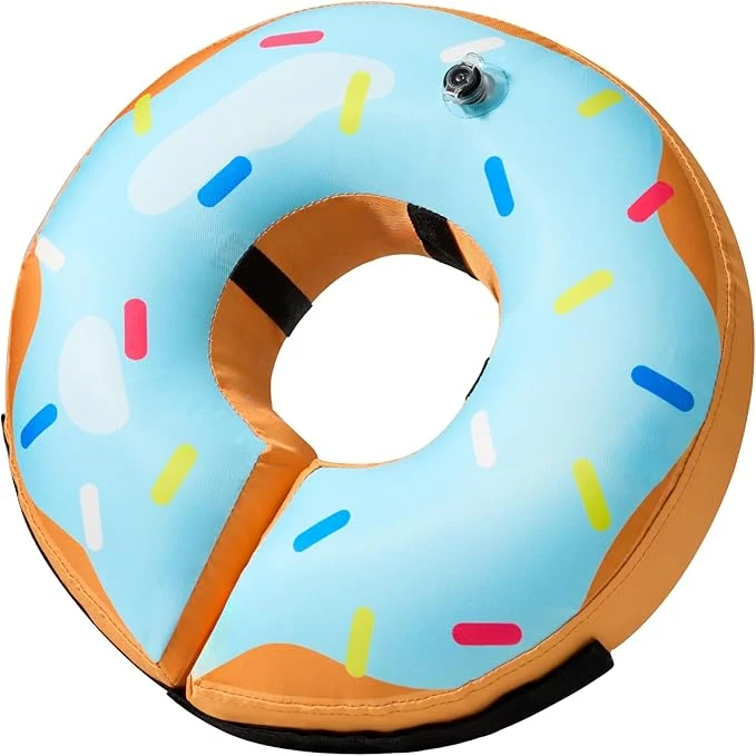 Certified BENCMATE Inflatable Dog Cone Collar Soft Dog Cone for Small Medium Large Dogs and Cats Neck Recovery ECollar Donut Collar After Surgery Small Blue Donut About ThisOverview User-Friendly