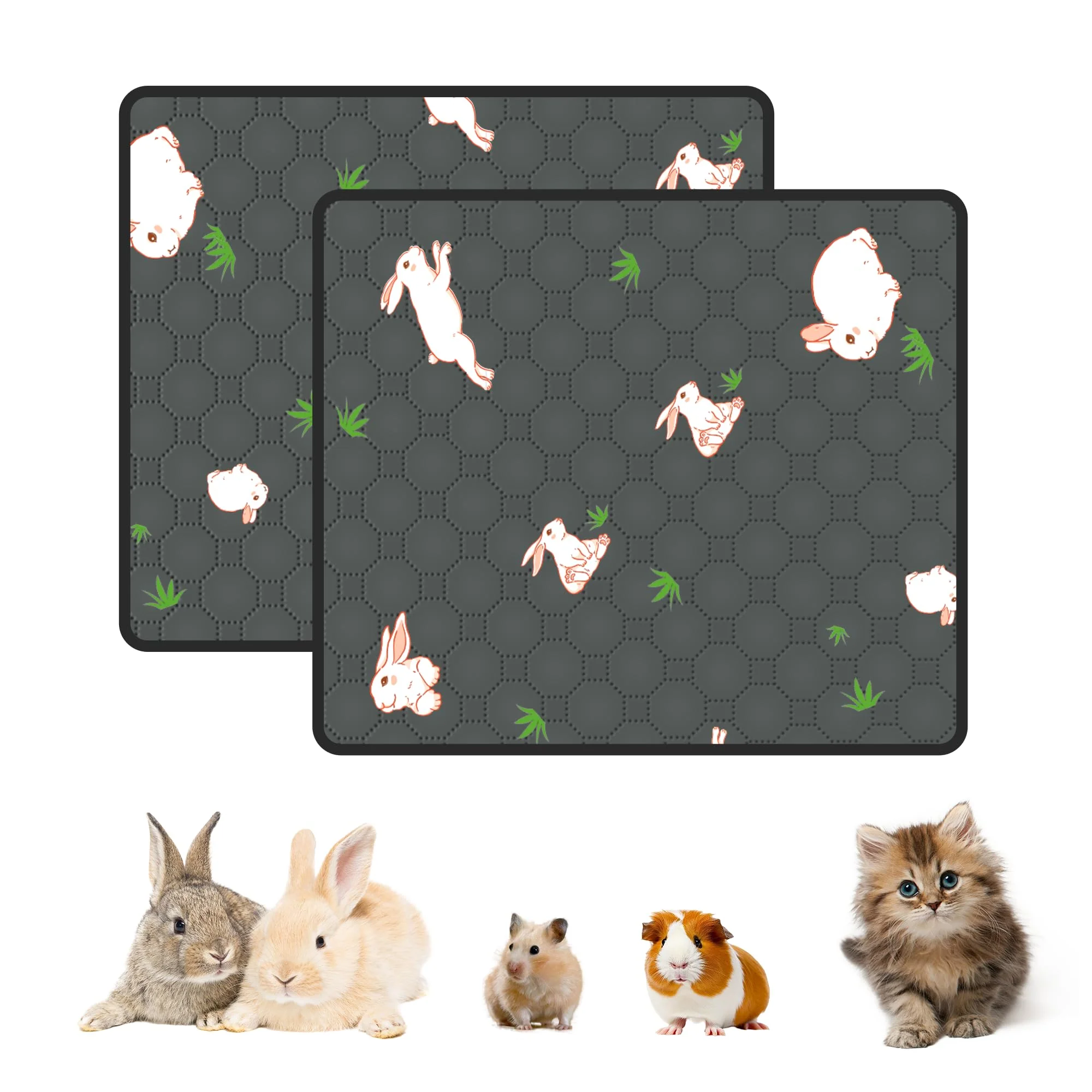 Top-Quality MODESLAB 2-Pack Guinea Pig Cage Liner 31x36 in Fast Absorption Washable Non-Slip Elegant