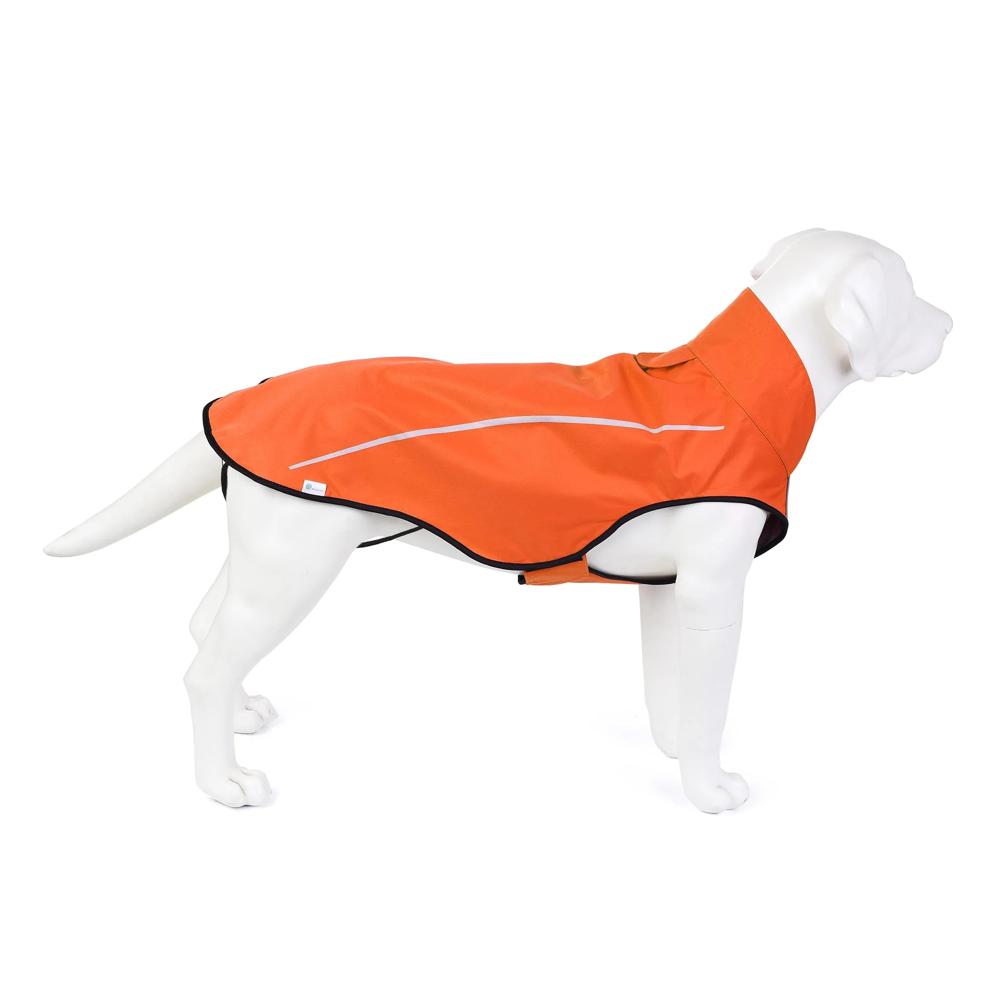 Stylish Mile High Life Dog Raincoat – Adjustable Waterproof Reflective Rain Jacket for Small to Large Dogs Orange Chest 32-40 Versatile