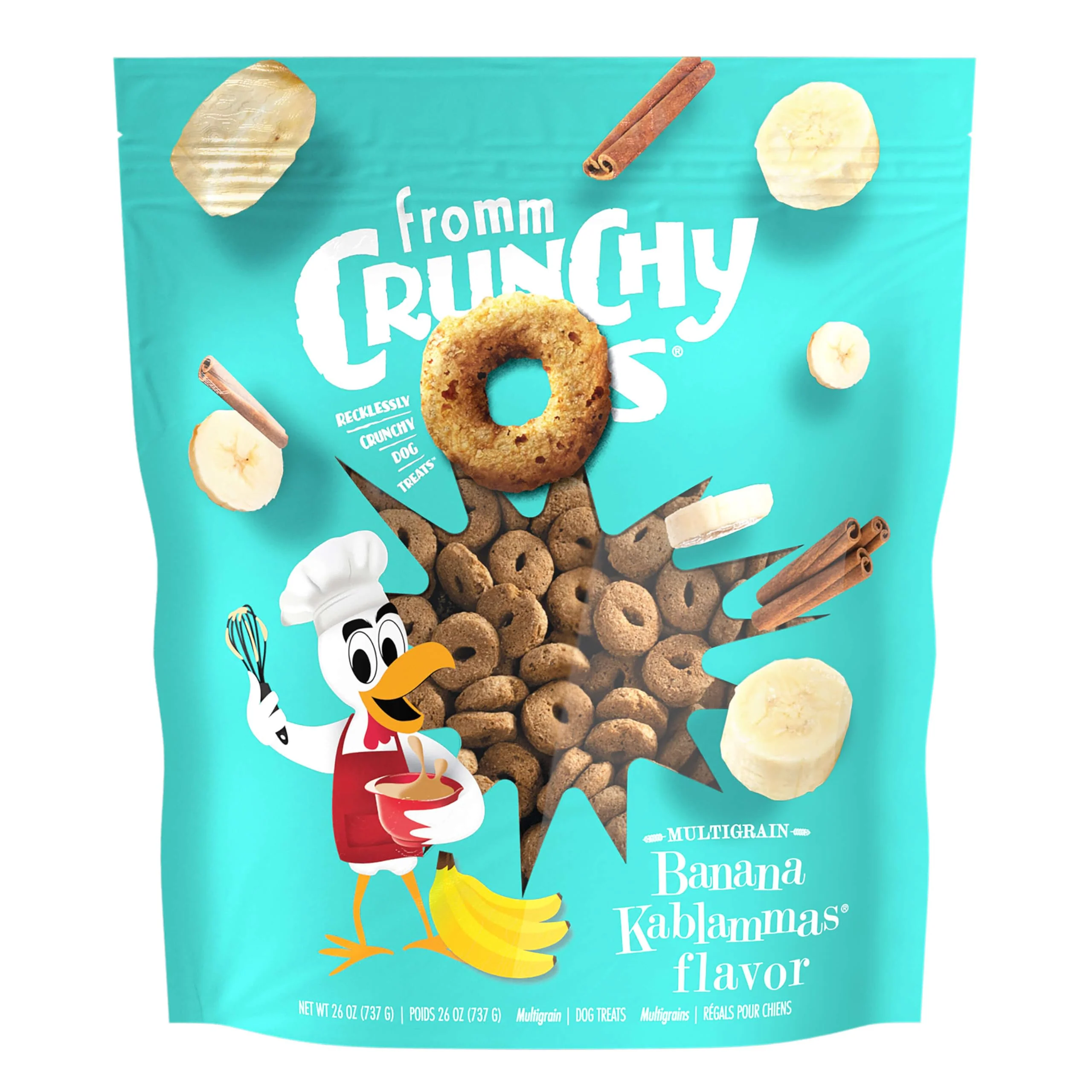 Sophisticated Fromm Crunchy Os Banana Kablammas Dog Treats – Premium Banana Recipe Crunchy Snack 26 oz Fashionable