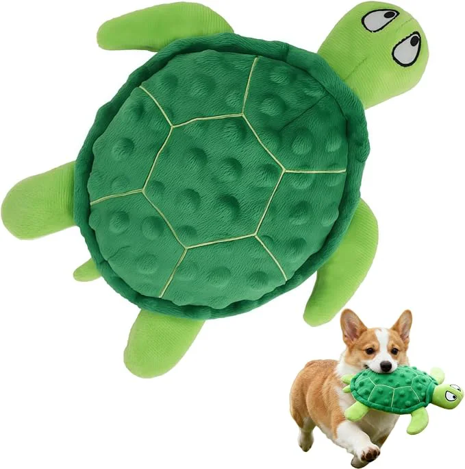 Soft Squeaky Sea Turtle Plush Dog Toy – Durable Interactive Chew Toy Sophisticated