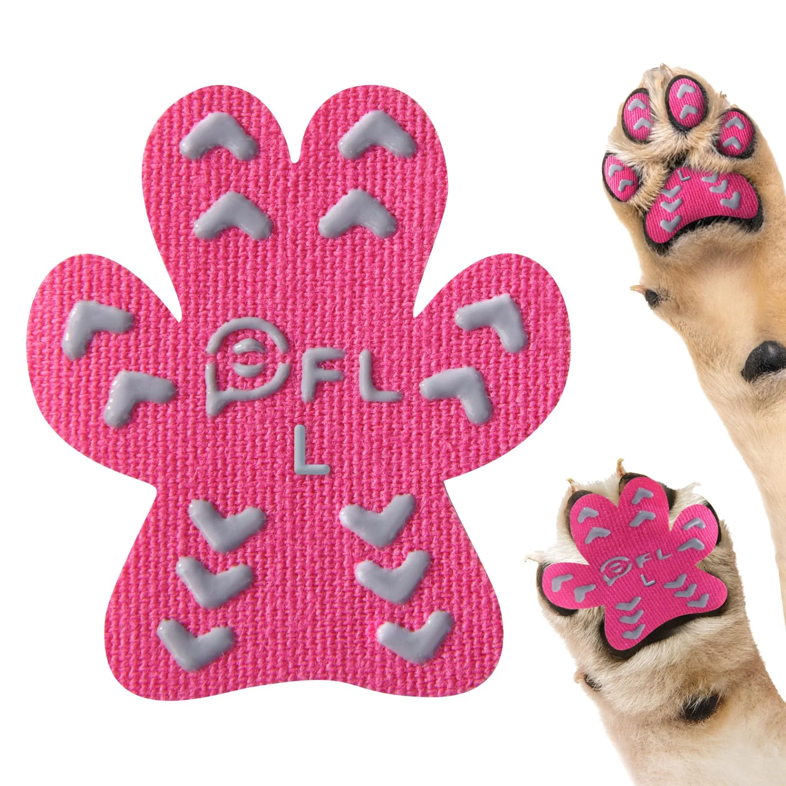 Innovative PICK FOR LIFE Non-Slip Dog Paw Pads for Seniors – Pink 48pcs Size L Exceptional