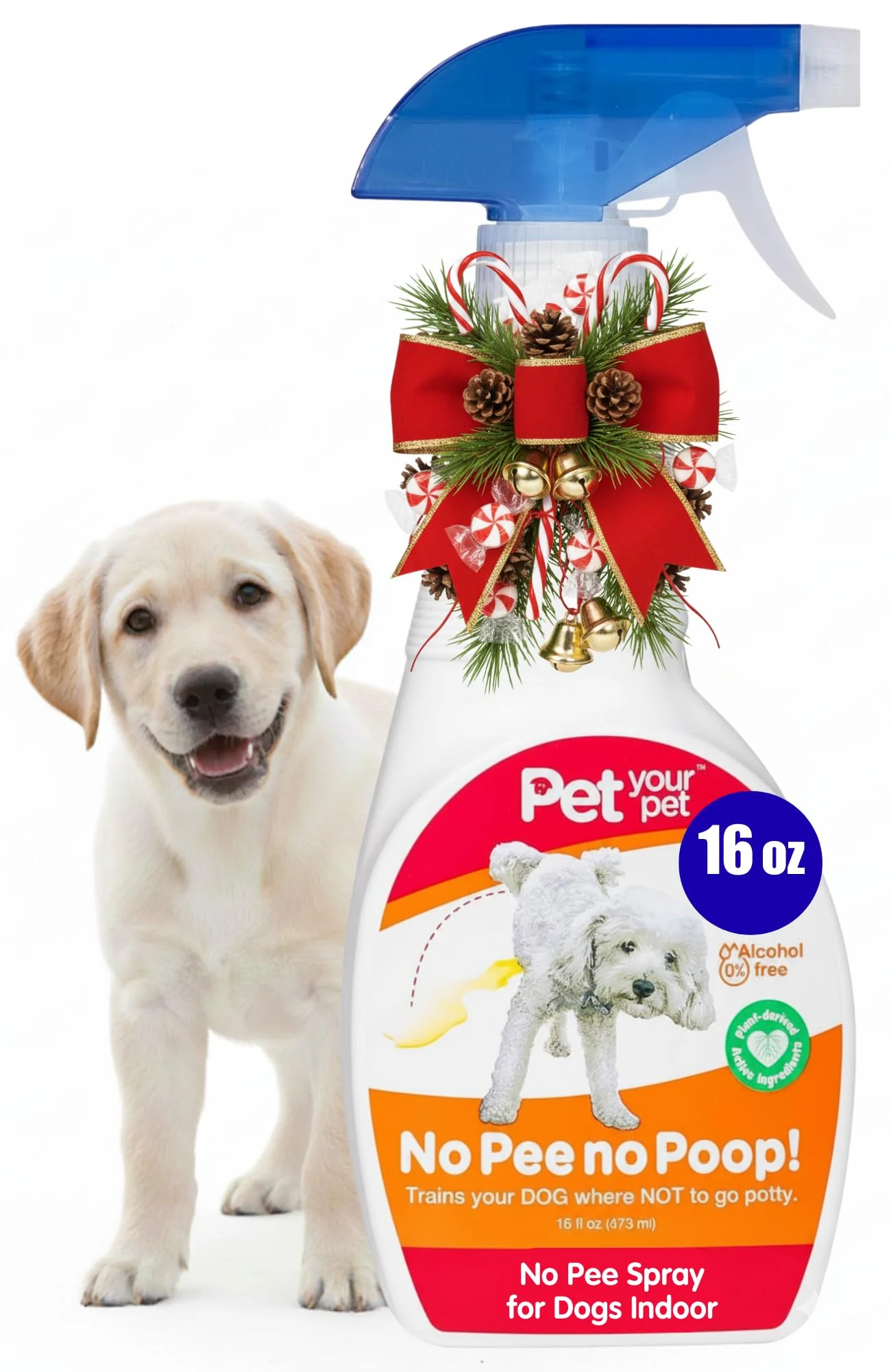 Versatile PET YOUR PET No Pee No Poop Potty Training Spray – 16 oz Non-Toxic Refined
