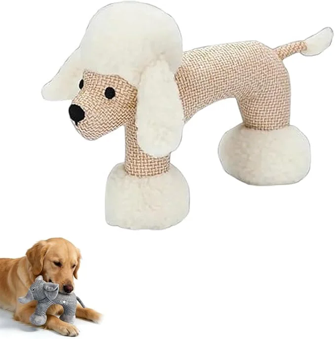 Authentic Xcho Linen Safari Companions Squeaky Dog Chew Animals Indestructible Dog Chew Specialty