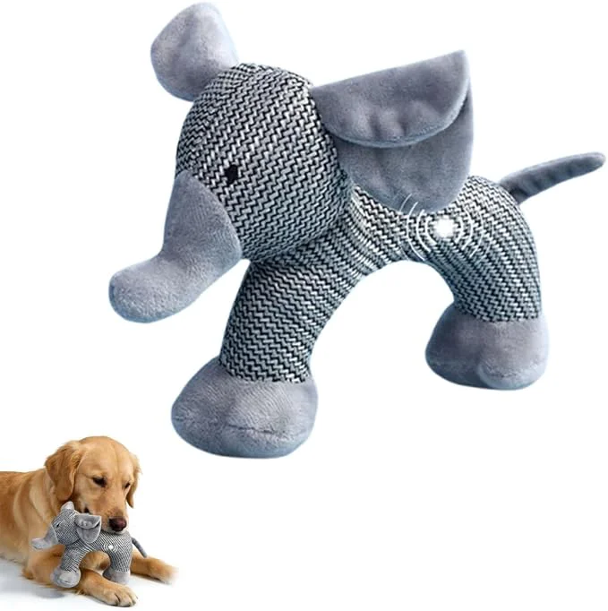 Soft Xcho Linen Safari Companions Squeaky Dog Chew Animals Indestructible Dog Chew Authentic