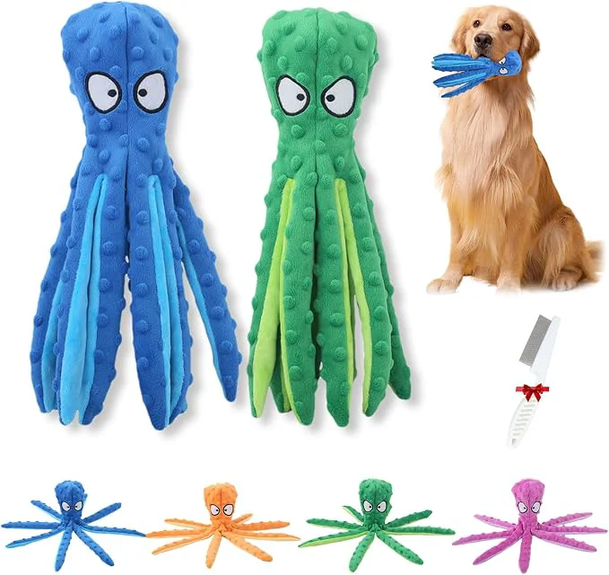 Traditional 2025 New Upgrade Interactive Chew Pet Toy No Stuffing Bite-Resistant Squeaky Modern