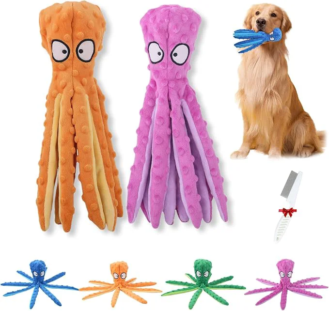 Organic 2025 New Upgrade Interactive Chew Pet Toy No Stuffing Bite-Resistant Squeaky Excellent