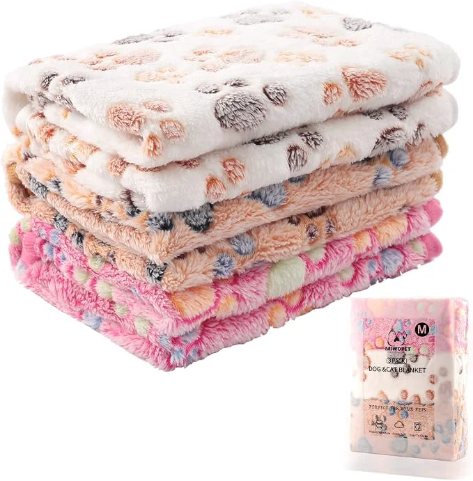 Genuine 3 Pack Cat and Dog Blanket Soft Warm Fleece Flannel Sleep Mat Great Pet Throw Verified