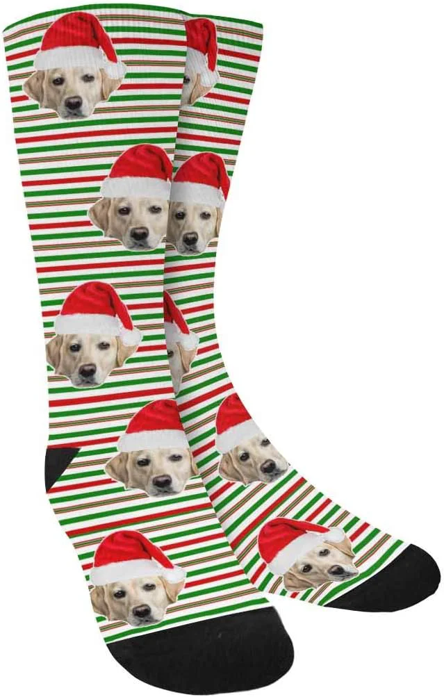 Sustainable Custom Face Socks Personalized Dog Lover Pet Photo Picture on Socks Unisex Specialty
