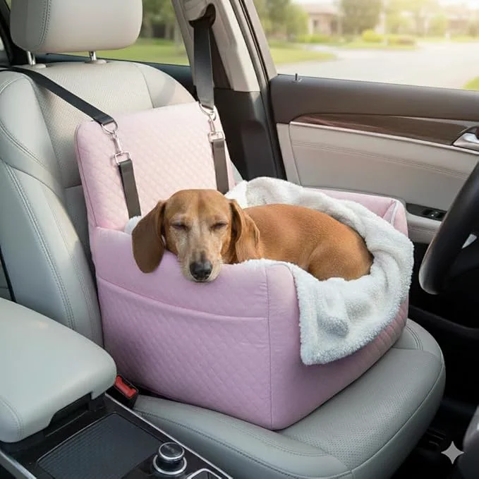 Unique ALL GOOD PET SUPPLIES Dog Car Seat for Small Medium Dogs Dog Booster car seat Memory Foam d Cushion Fully Detachable and Washable 2 Clip-On Safety Leashes Anti-SlipAbout ThisOverview Fast