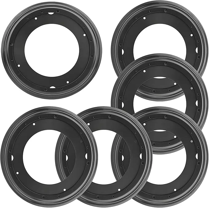 Solid 6 Packs 12'' Lazy Susan Hardware Heavy Duty 5 16''Thick Turntable Bearing Swivel Pate for Rotating Table Book Case Serving Tray Corner Shelves Kitchen DVD Tower Shoe Rack BlackAbout ThisOverview Healthy