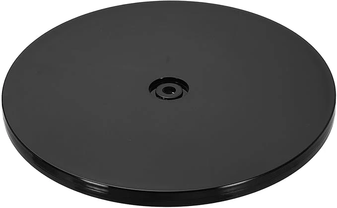 Dependable uxcell 1Pack Acrylic Lazy Susan Turntable 8 Spinner Lazy Susan Turntable Organizer Acrylic Ball Bearing Rotating Tray for Pantry Spice Rack Decorating BlackAbout ThisOverview Smooth