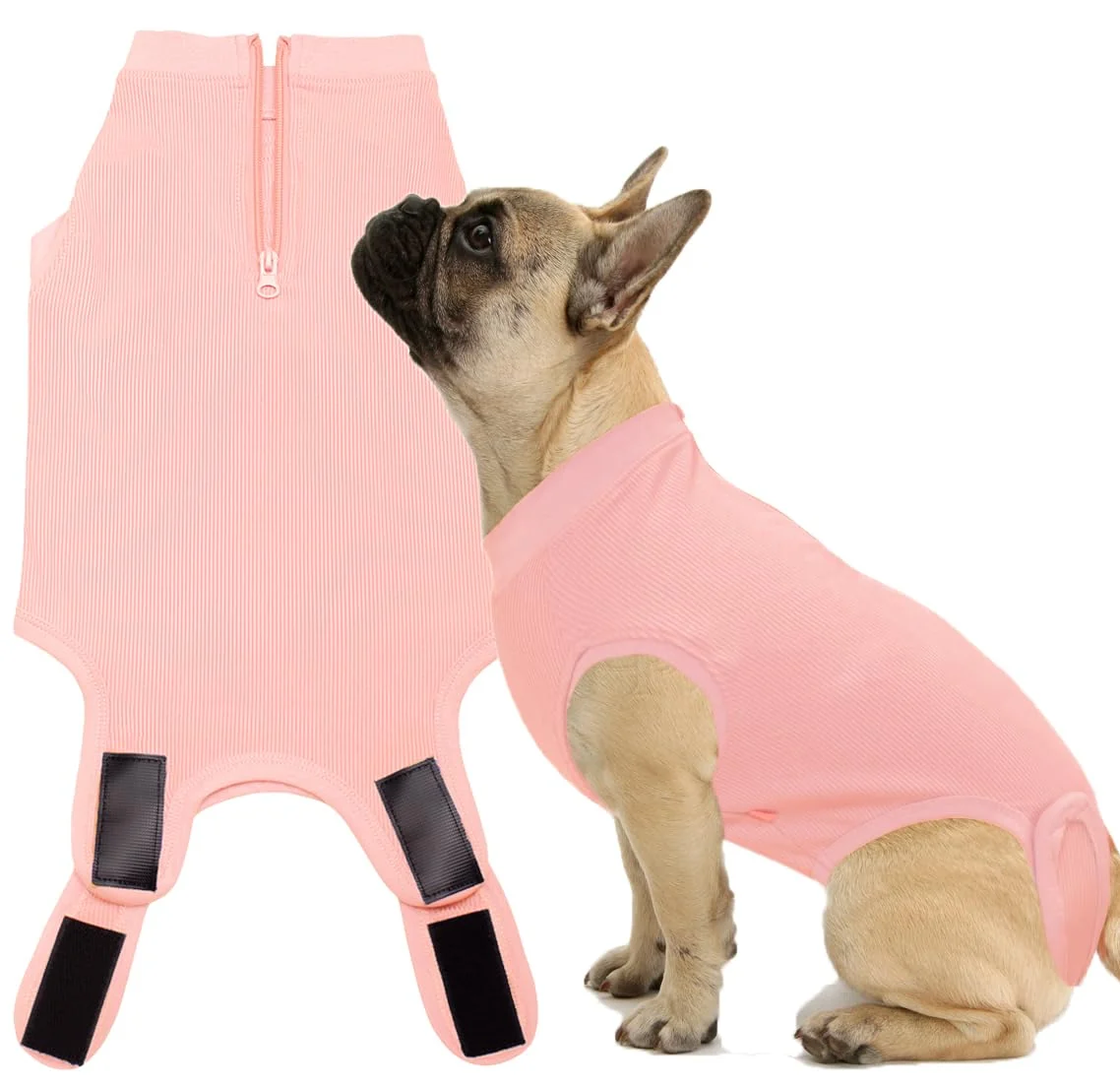 Sophisticated Wabdhaly Recovery Suit for Dogs – Zippered Cone for Female Spay Breathable Soft Casual