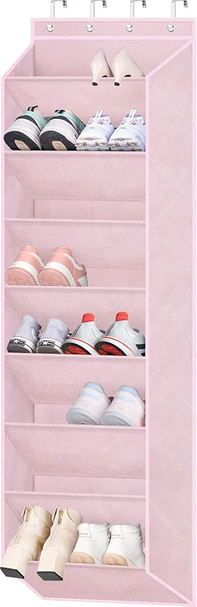 Traditional SLEEPING LAMB Over The Door Shoe Organizer for Closet Kids Sneaker Storage for Hanging Shoe Rack for Door with Large Deep Pockets for Toddler Girl Baby Room Decor PinkAbout ThisOverview Reliable