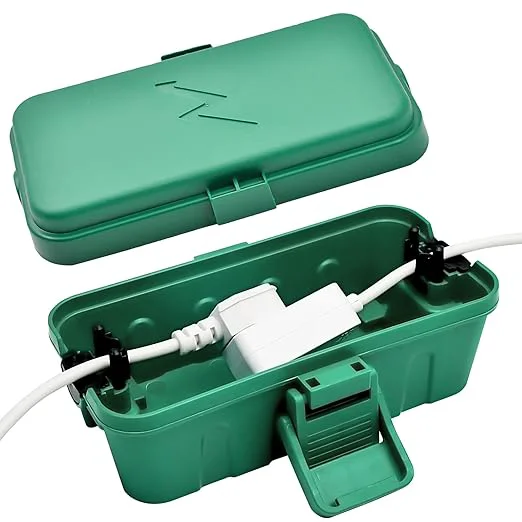 Reliable Hrensaw Small Weatherproof Electrical Connection Box Inner 5.5 x 3 x 2.2inch Outdoor Electrical Box Waterproof Extension Cord Covers for Plug Extension Cables Holiday Lights GreenAbout ThisOverview Stylish