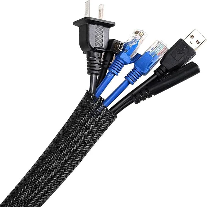 Trusted AGPTEK Cable Sleeve Cover 6.6ft - 2 3 inch Desk Cord Organizer Cable Hider Home Office Wire Management Computer TV Wire Loom Tubing Pet Proof Cord Protector from Cat Dog Chewing BlackAbout ThisOverview Proven