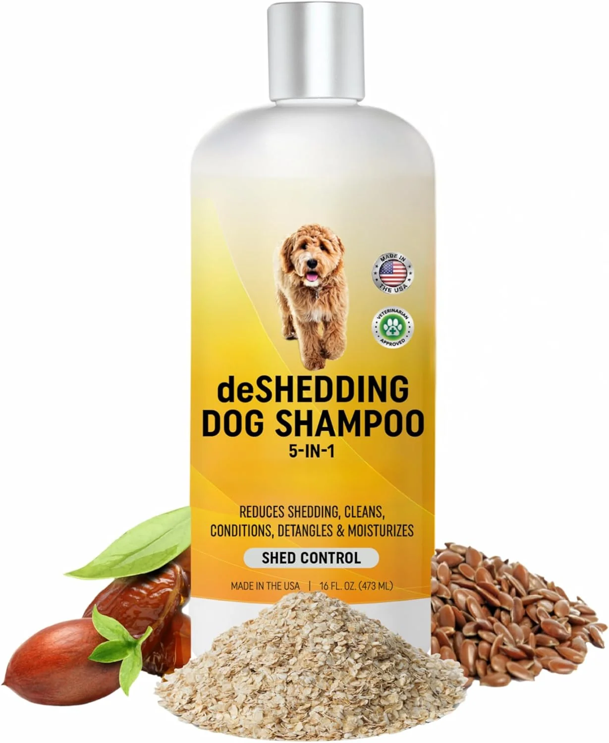 Original Design Dog Deshedding Shampoo Made in USA Eco-Friendly Ingredients Shampoo for Shedding Long Haired Dogs Safe for Sensitive Skin Allergies 16 OZ We Love Doodles Fashionable