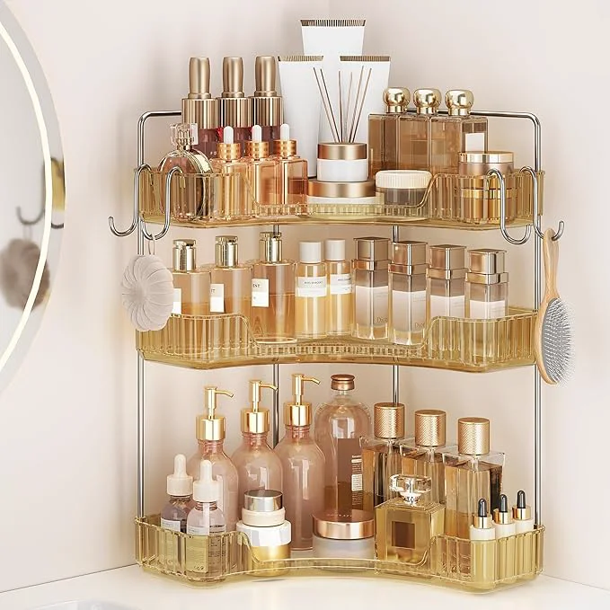 User-Friendly 3 Tiers Bathroom Corner Organizer Gold 3-Tier About ThisOverview Official