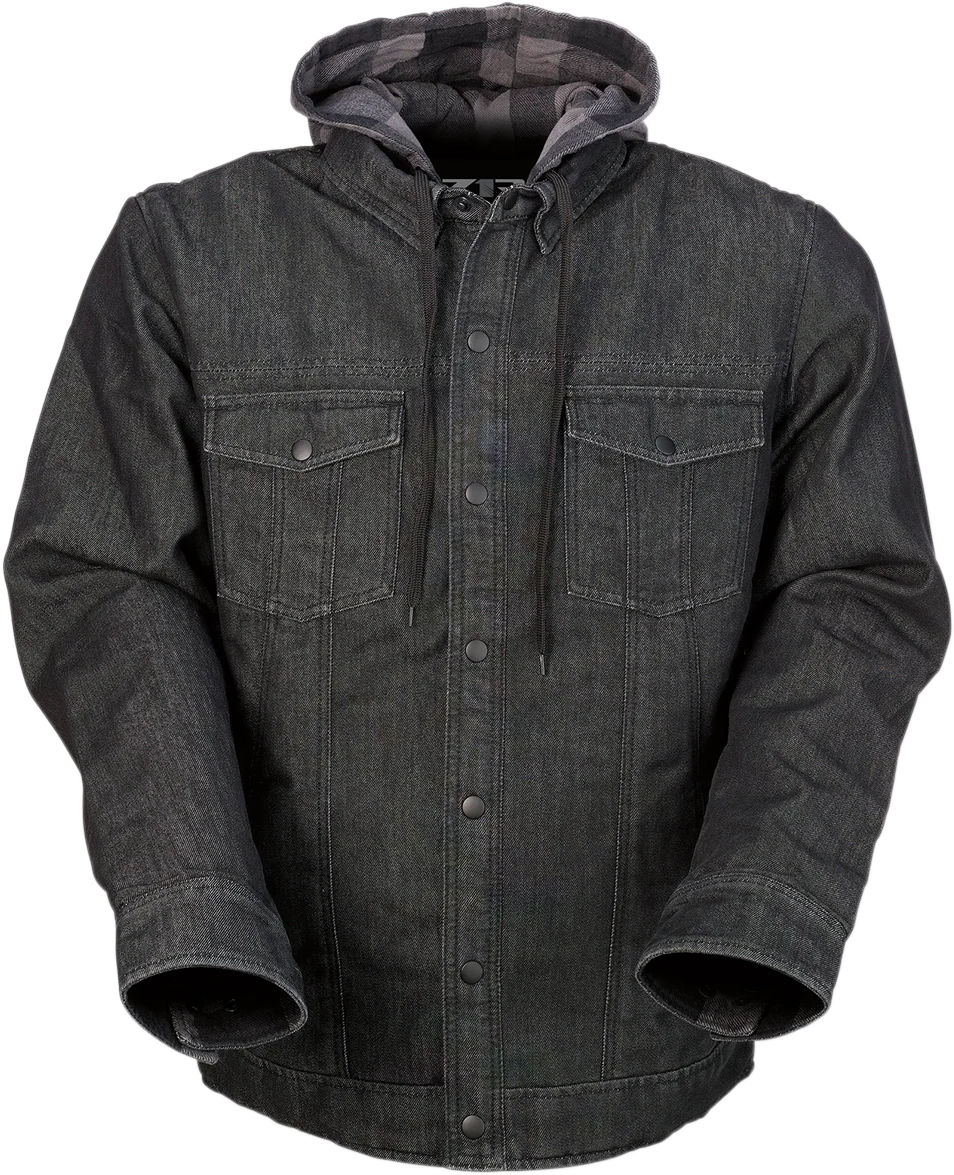 Easy-to-Use Z1R Timber Denim Shirt - Black Gray - Large 2840-0076 Fashionable