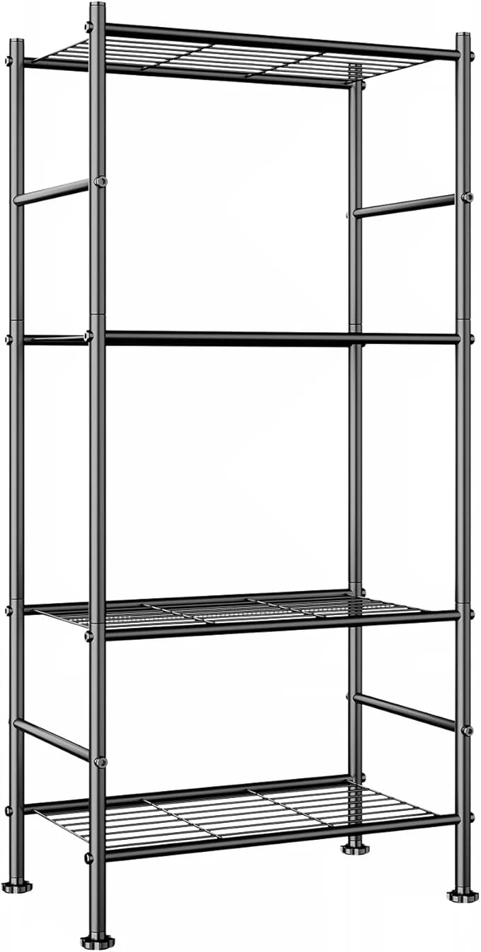 Artisan Abiglifty Storage Shelves 4-Tier Wire Shelving Metal Shelving with Adjustable Leveling Feet Garage Storage for Bathroom Closet KitchenAbout ThisOverview Optimized
